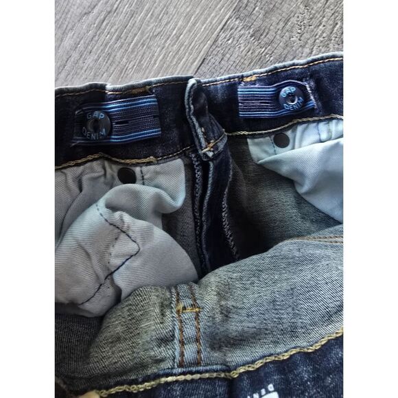 Gap Girl's Jeans Stretch Super Skinny Size 14 Medium Wash Adjustable Waist - Picture 3 of 8